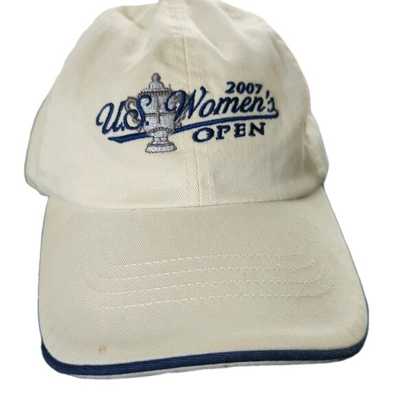 Vtg US Women's Open 2007 Baseball Cap Hat Adjustable White Embroidered Logo -lp - Picture 1 of 10